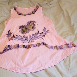 Advance Apparels pink boho top